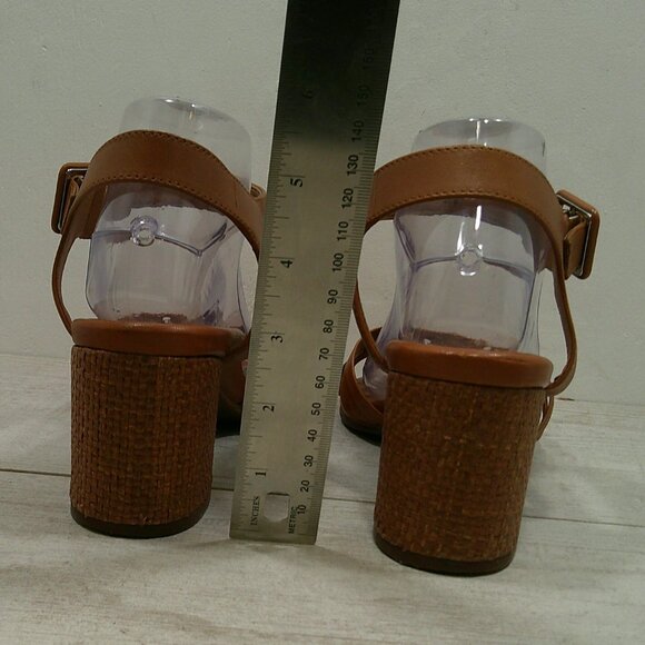 Vionic Peony Casual Comfort Leather Woven Chunky Sandals Size 10 - Picture 10 of 12